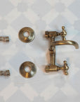 Hammered Wall Mount Oil Rubbed Brass Bath Faucet