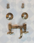 Hammered Wall Mount Oil Rubbed Brass Bath Faucet