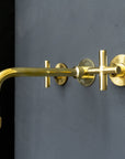 Handcrafted Brass Wall Mounted Faucet