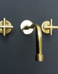 Handcrafted Brass Wall Mounted Faucet