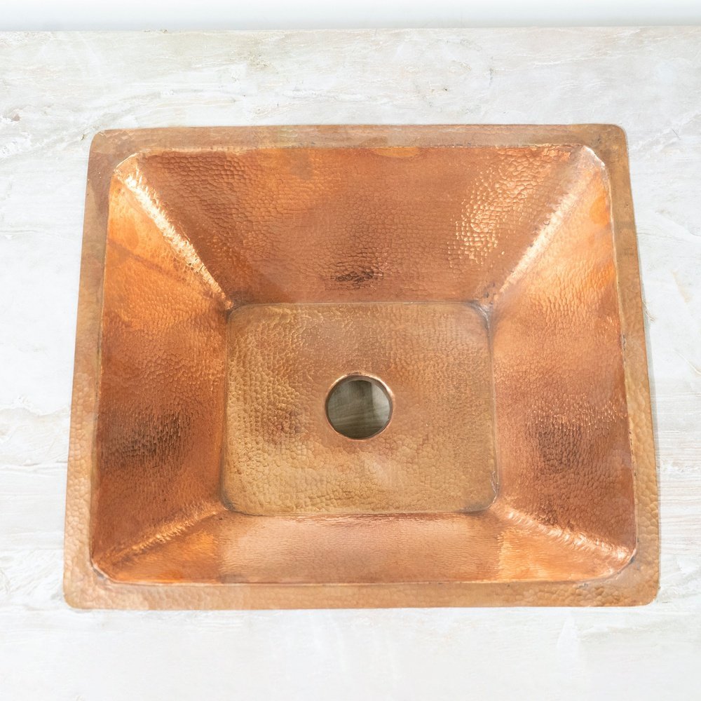 Handcrafted Undermount Hammered Copper Sink