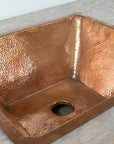 Handcrafted Undermount Hammered Copper Sink