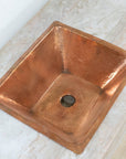 Handcrafted Undermount Hammered Copper Sink