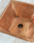 Handcrafted Undermount Hammered Copper Sink