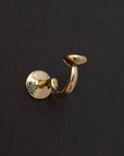 Handcrafted Unlacquered Brass Hooks For Wall