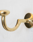 Handcrafted Unlacquered Brass Hooks For Wall