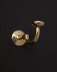 Handcrafted Unlacquered Brass Hooks For Wall