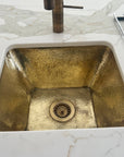 Handcrafted Unlacquered Brass Kitchen Sink