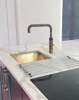 Handcrafted Unlacquered Brass Kitchen Sink