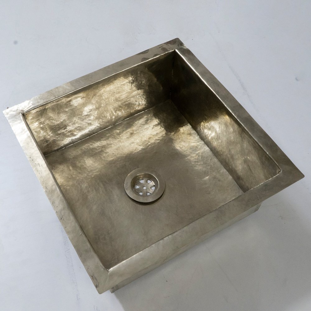 Handmade Silver Square Kitchen Sink