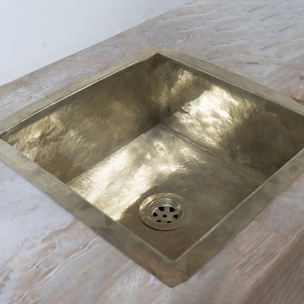 Handmade Silver Square Kitchen Sink