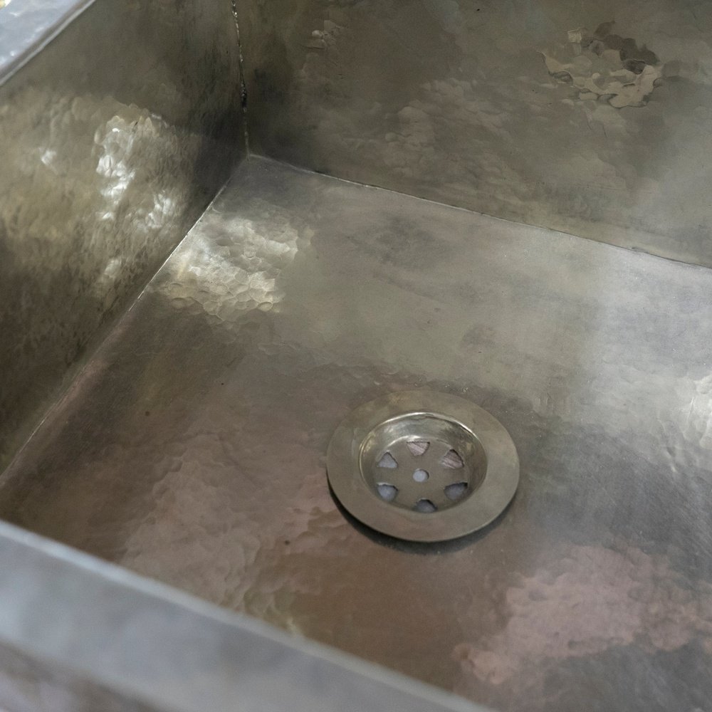 Handmade Silver Square Kitchen Sink