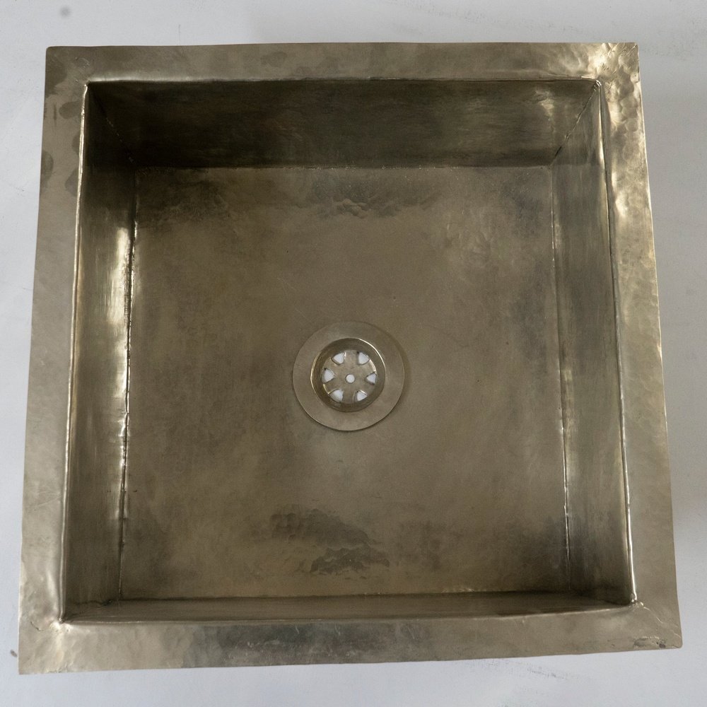 Handmade Silver Square Kitchen Sink