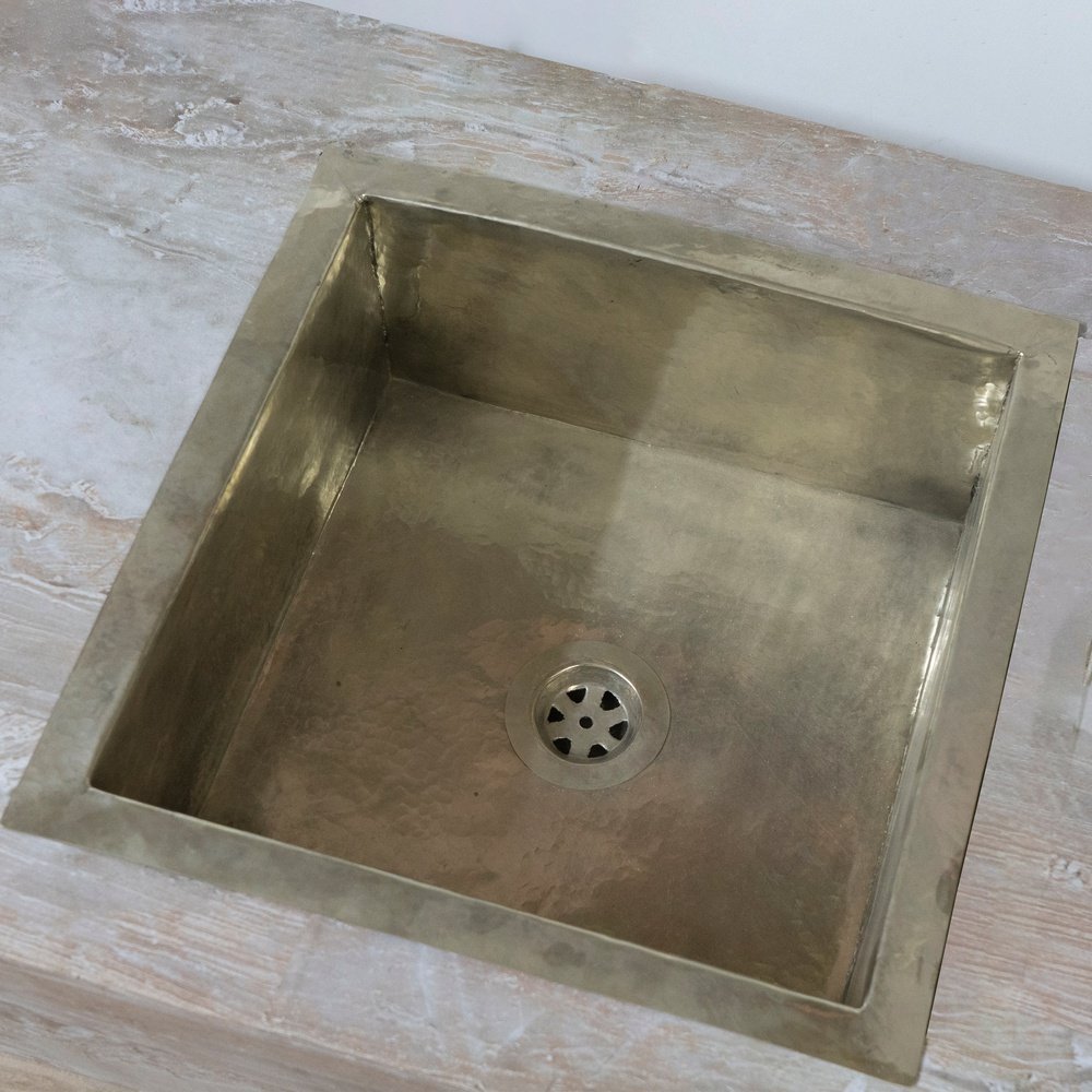 Handmade Silver Square Kitchen Sink