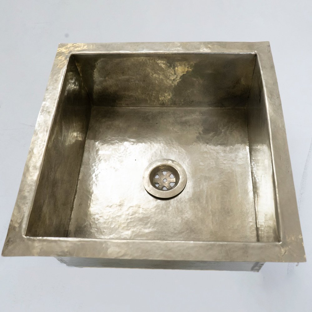 Handmade Silver Square Kitchen Sink