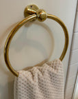 Unlacquered Brass Towel Ring Holder