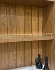 Unlacquered Brass Shelf Rail