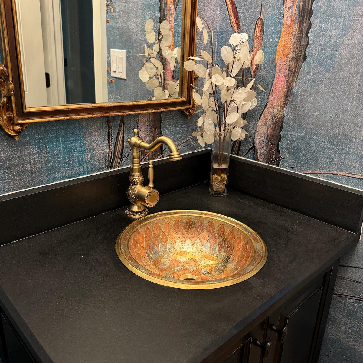 Brass &amp; Copper Vanity Sink