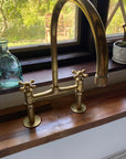 Unlacquered Brass Bridge Faucet