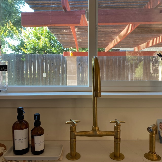 Unlacquered Brass Bridge Faucet