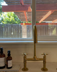 Unlacquered Brass Bridge Faucet