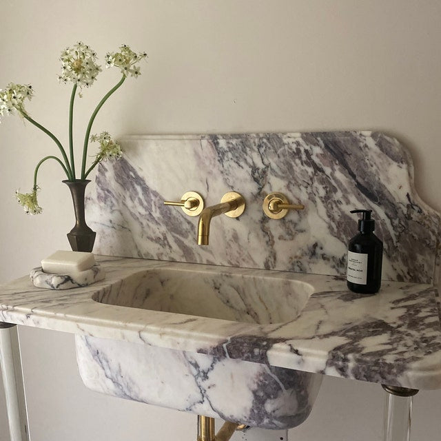 Unlacquered Brass Wall Mounted Faucet