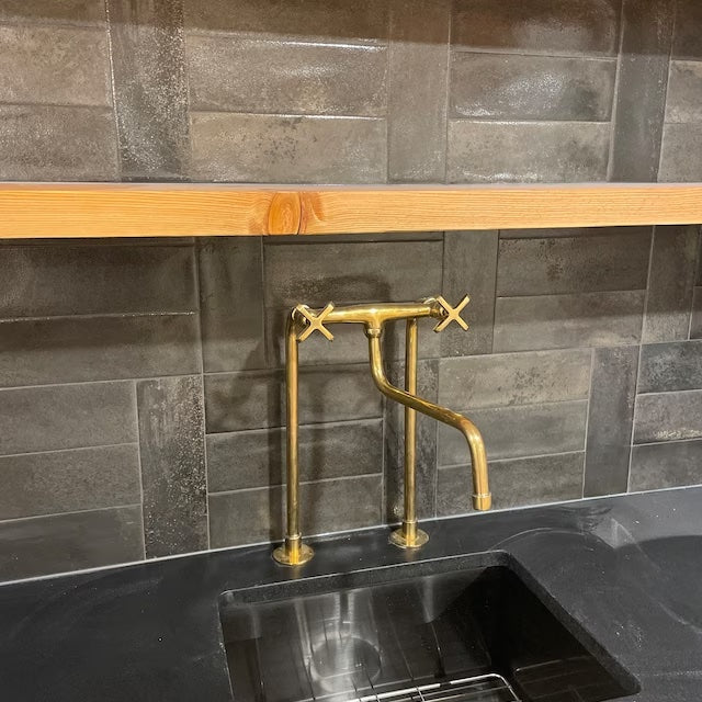 Unlacquered Brass Kitchen Faucet