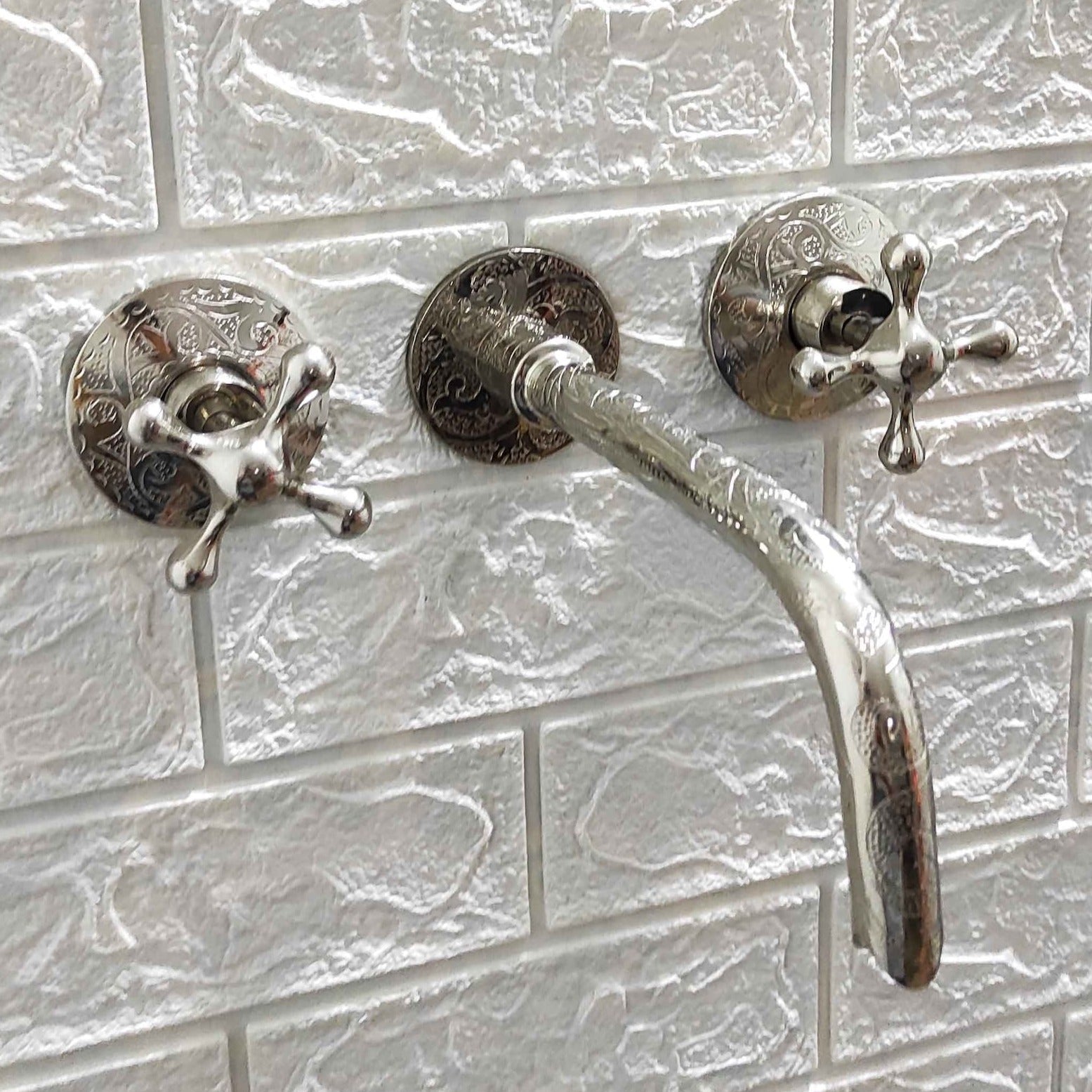 Polished Nickel Wall Mount Faucet