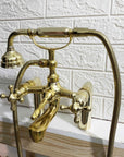 Unlacquered Brass Deck Mounted Tub Filler