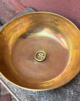 Round Brass & Resin Sink