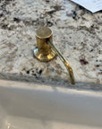 Unlacqured Brass Soap Dispenser