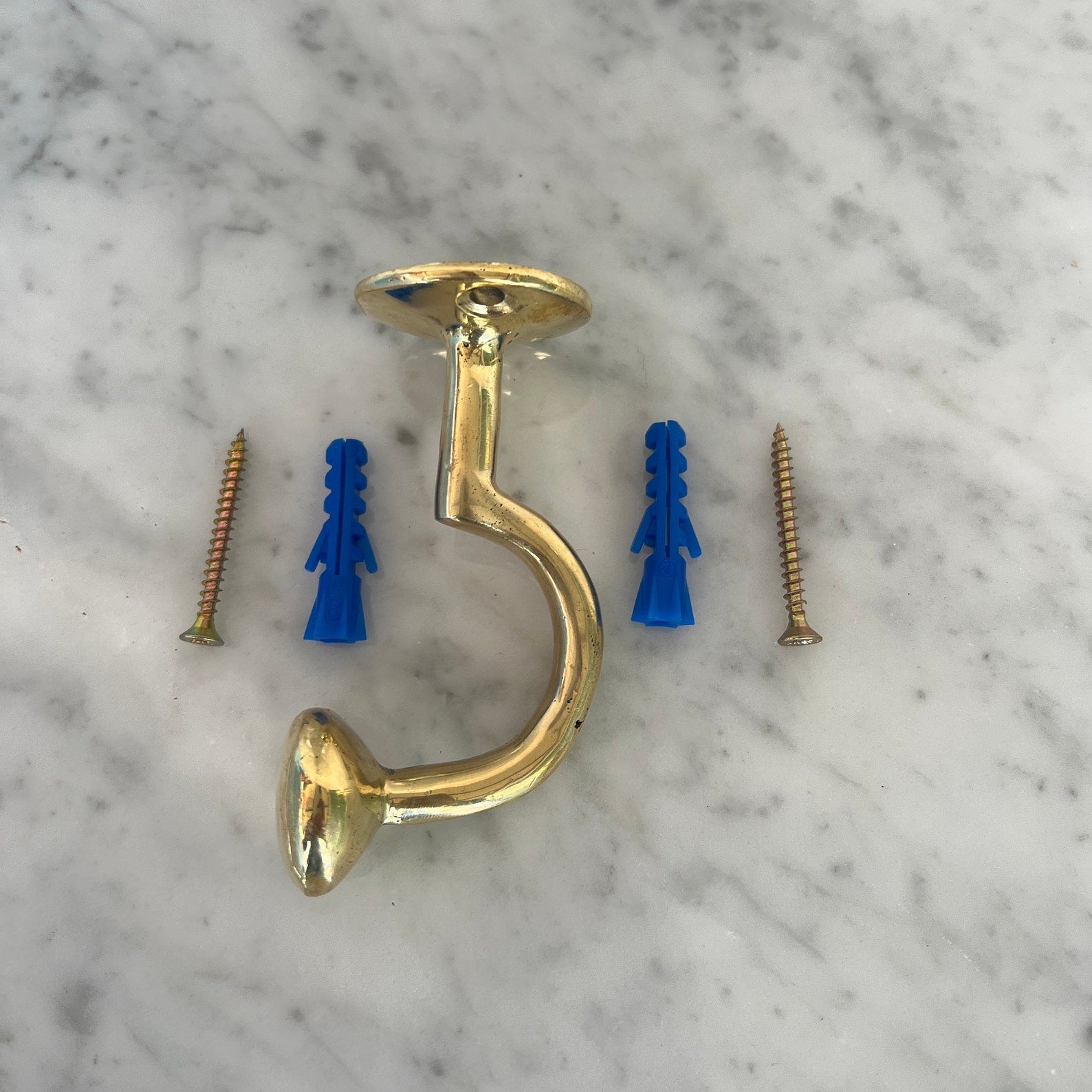 Unlacquered Brass Hooks, Solid Brass &quot;S&quot; Hook