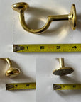 Unlacquered Brass Hooks, Solid Brass "S" Hook