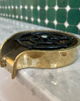 Handmade Glass Sink Rinser with High Pressure | Solid Unlacquered Brass