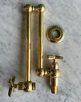 Unlacquered Brass Pot Filler