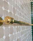 Unlacquered Brass Curtain Rod - Curtain Rods Brass and Rings