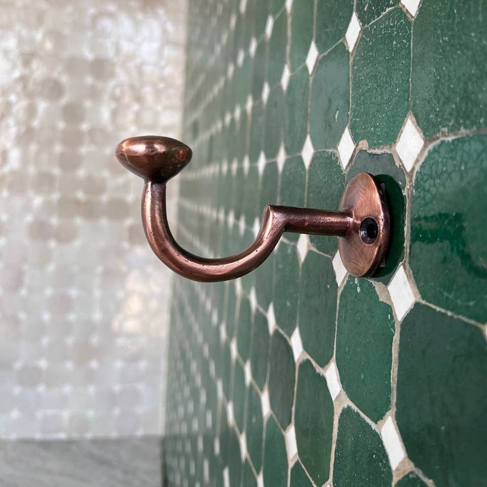 Solid Brass Hooks - Copper Finish