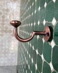 Solid Brass Hooks - Copper Finish