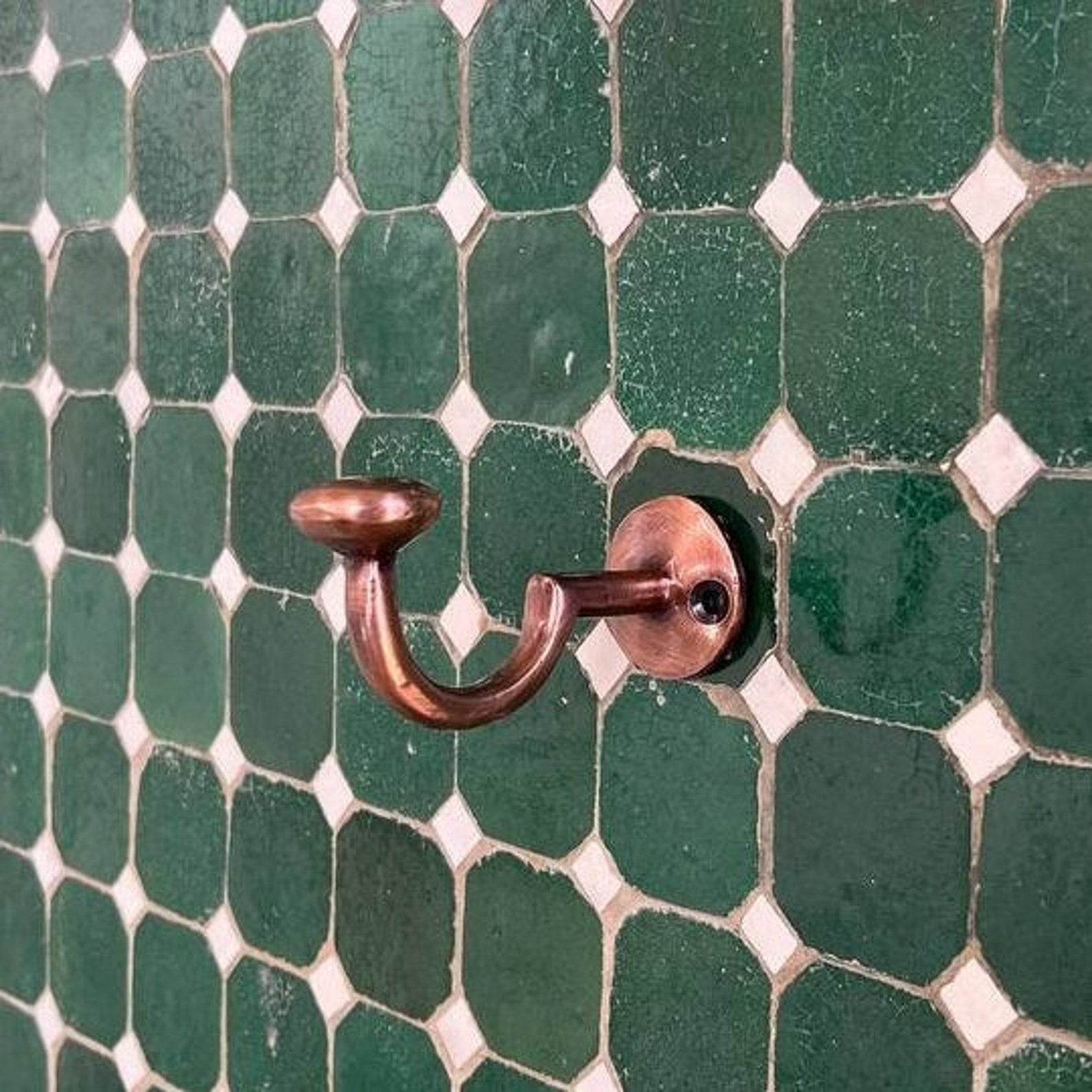 Solid Brass Hooks - Copper Finish