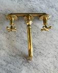 Unlacquered Brass Wall-mount Faucet, Bathroom Tub Faucet