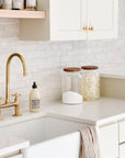 Unlacquerd Brass Sink Faucet With Short Legs