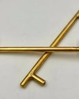 Unlacquered Brass Bar Drawer pulls- Bar cabinet Pulls