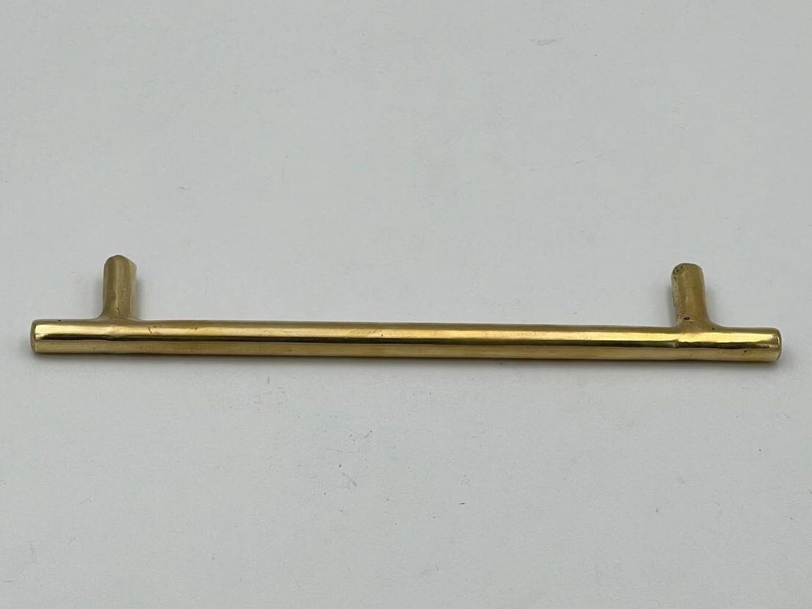 Unlacquered Brass Bar Drawer pulls- Bar cabinet Pulls