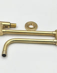 Elegant Unlacquered Brass Pot Filler for a Timeless Kitchen Look