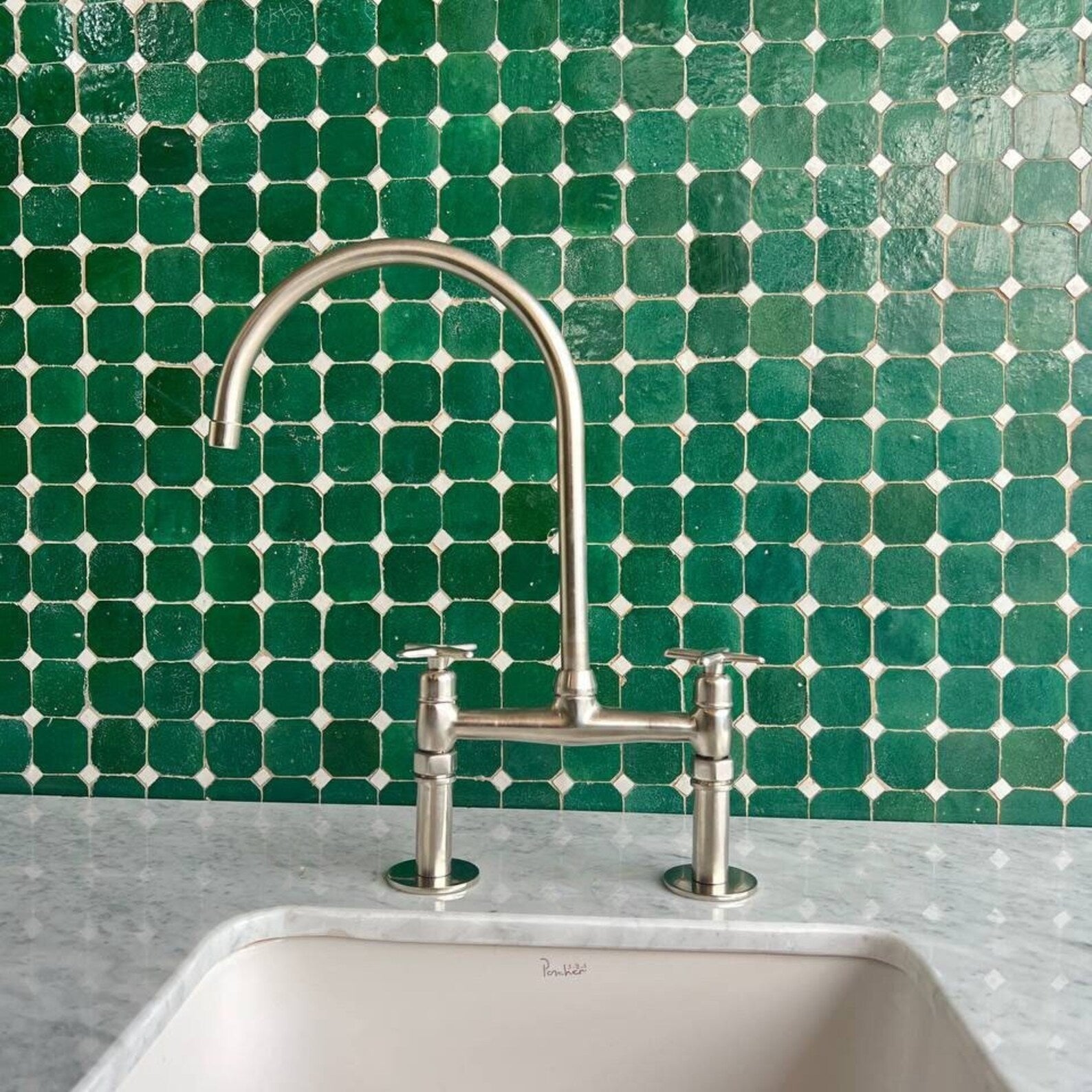 Polished Nickel Kitchen Faucet