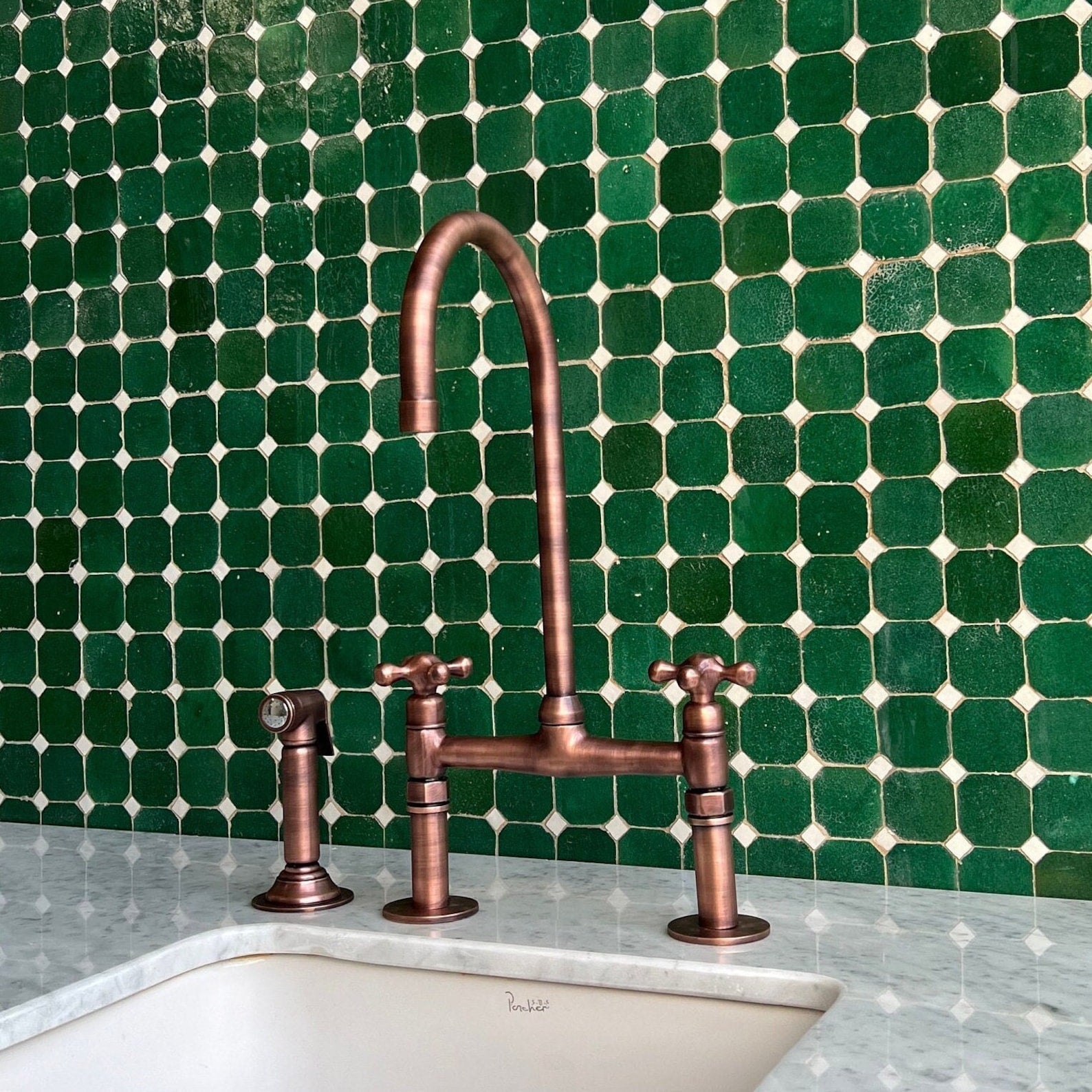 Copper Bridge Kitchen Faucet