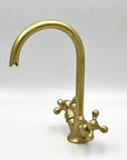 Unlacquered Brass Gooseneck Faucet