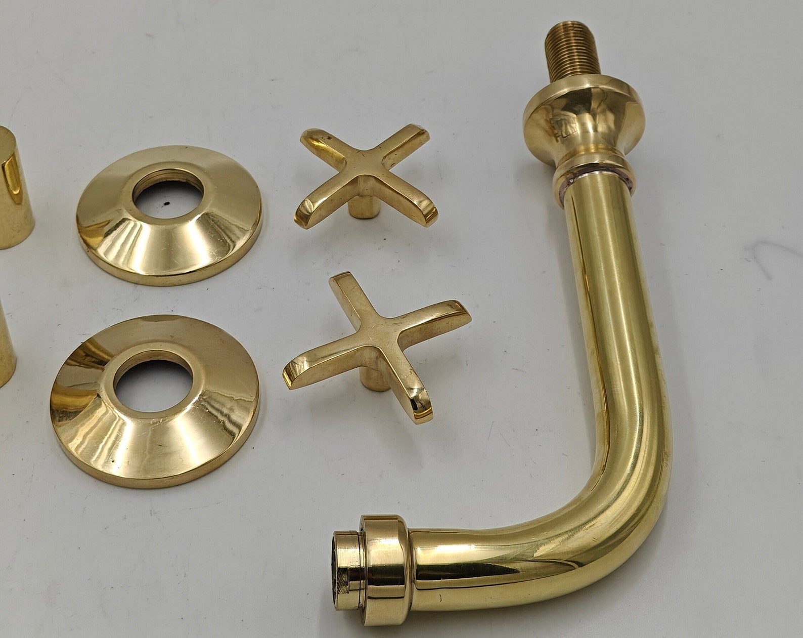 Unlacquered Brass Wall-mount Faucet