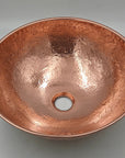 Engraved copper bathroom sink