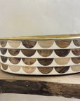 Unlacquered Brass Oval Bowl - Vessel Bathroom Sinks